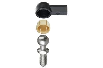 Angled ball and socket joint, WGRM, with steel pins, igubal®