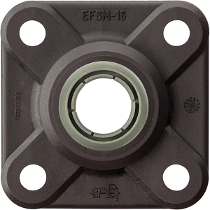 Flange bearings with 4 mounting holes, EFSM, igubal®, spherical ball iglidur® J4V