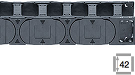 e-chain® s příčníkem u každého článku