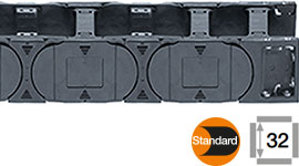 e-chain® s příčníkem u každého druhého článku