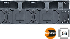 e-chain® s příčníkem u každého druhého článku