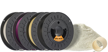 Tribologická vlákna a prášek pro laserové sintrování