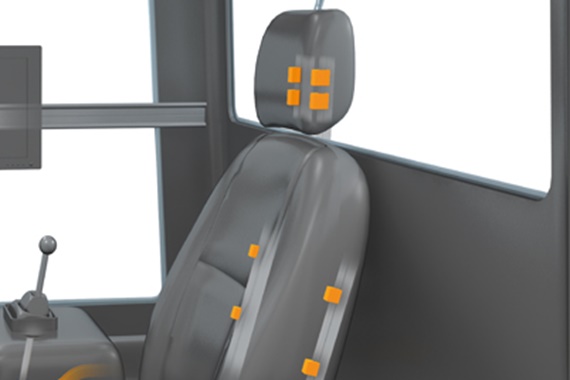Lineární vodicí systém drylin pro ergonomicky nastavitelné sedadlo řidiče
