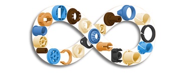 Různá speciální ložiska vyrobená na míru společností igus® podle vašich specifických požadavků