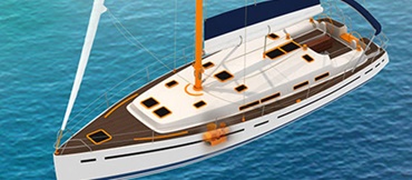 Sailing boat with igus products