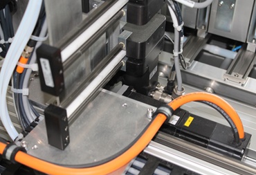 Osa stojanu drylin GRW v oblasti přípravy vzorků